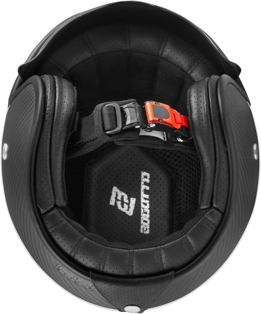Bogotto V587 Crono Carbon Jethelm (Black Matt/White,S) S Schwarz Matt/Weiss, S Schwarz Matt/Weiss