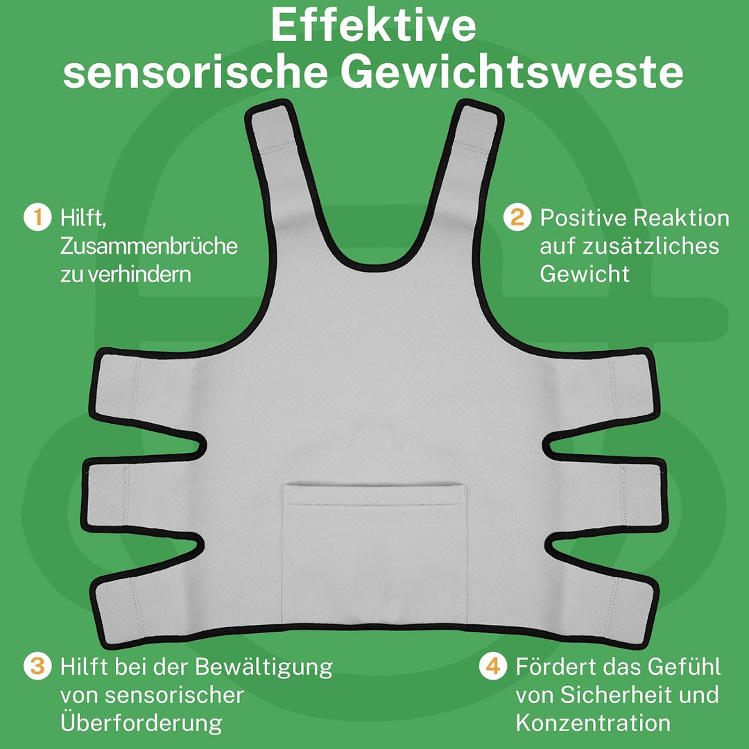 Gewichtswesten für Kinder sorgen für eine wohltuende Druckentlastung bei sensorischer Überlastung, i