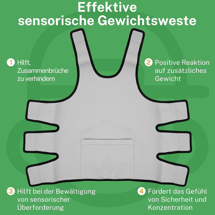 Gewichtswesten für Kinder sorgen für eine wohltuende Druckentlastung bei sensorischer Überlastung, i