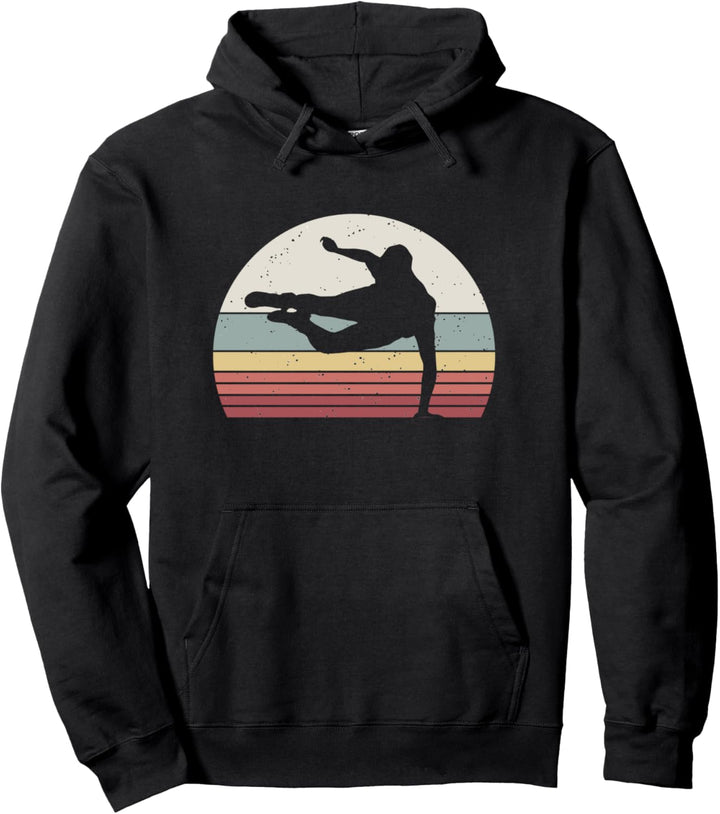 Parkour Retro Vintage Parkourläufer Hindernislauf Geschenk Pullover Hoodie