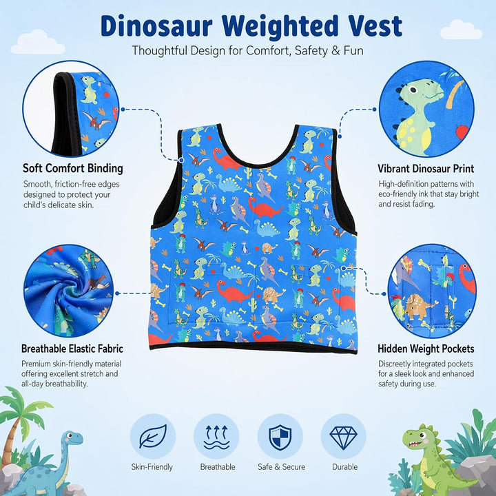 MeYuxg Gewichtsweste Kinder &amp; Kompressionsweste,Weighted Vest ADHS Autismus Hilfsmittel,Sensorik Kle