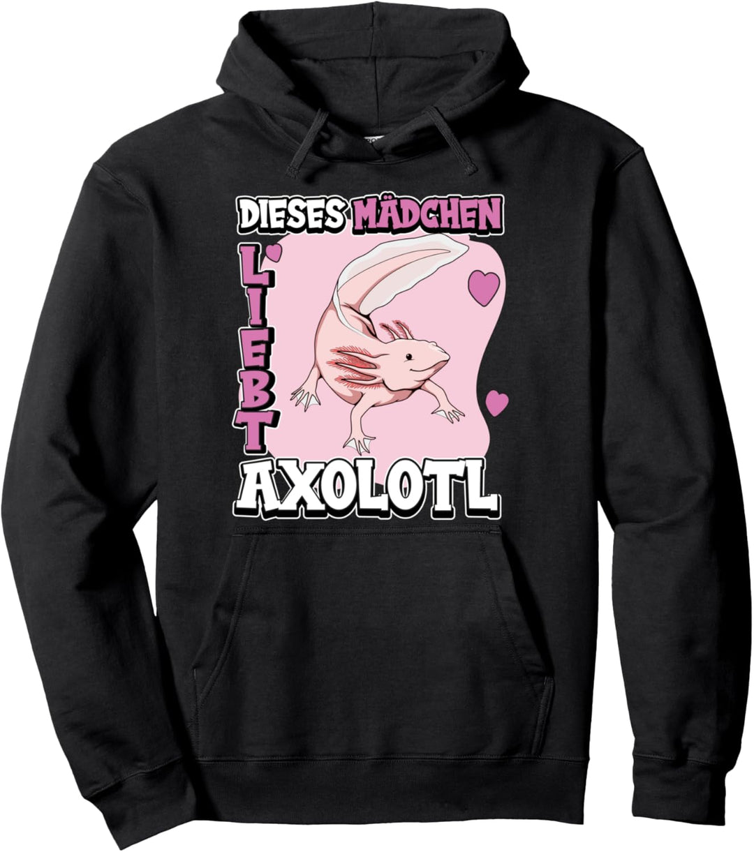 Kinder Axolotl Sachen Dieses Mädchen liebt Axolotl Pullover Hoodie