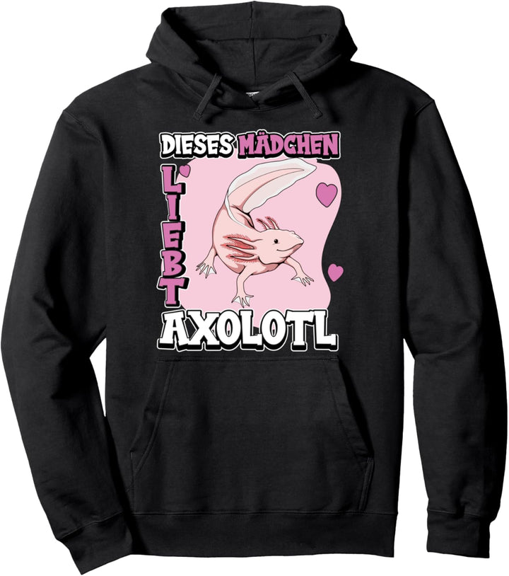 Kinder Axolotl Sachen Dieses Mädchen liebt Axolotl Pullover Hoodie