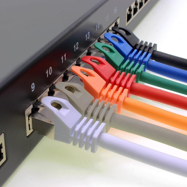 1aTTack.de 7,5m - rot - 5 Stück Cat7 Netzwerkkabel SFTP Patchkabel Lankabel Rohkabel 10GB/s - 500 Mh