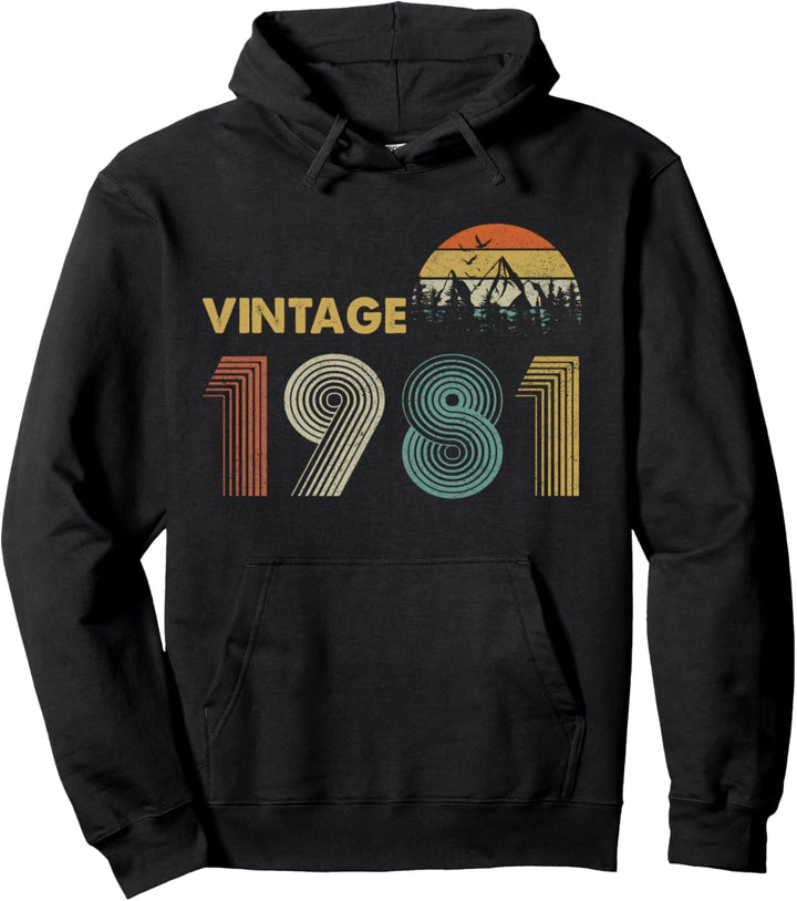 Vintage 1981 42 Jahre altes 42. Geburtstag Männer Frauen Pullover Hoodie