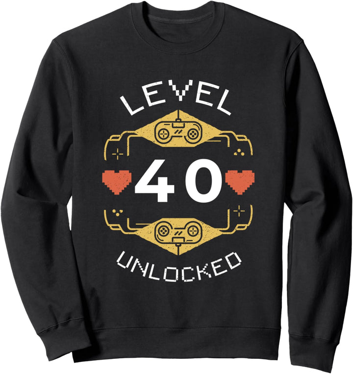 40. Geburtstag Geschenk Mann 40 Jahre Gaming Zocken Spruch Sweatshirt