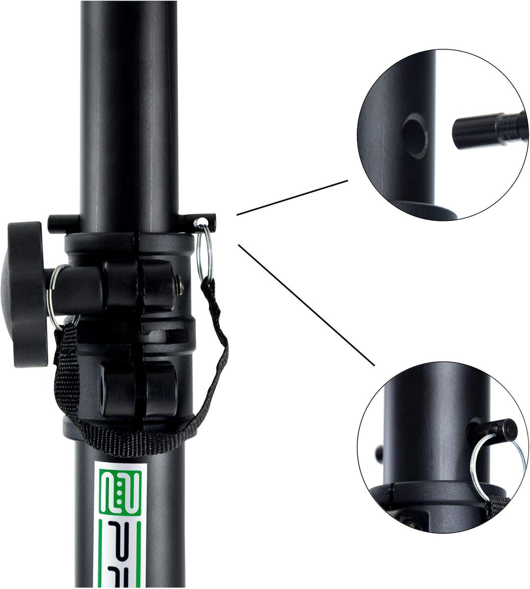 Pronomic SPS-3A Boxenstativ 2er Set - 2x Boxenständer aus Aluminium - extra grosse Standfläche - Sic