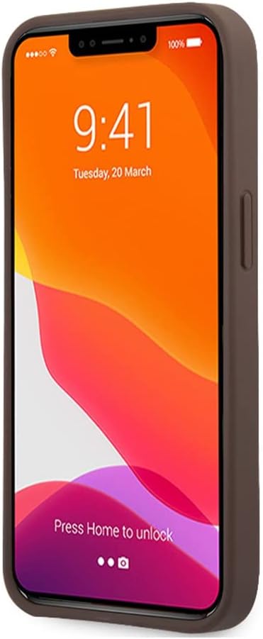 Guess GUHCP13X4GMGBR hülle für iPhone13 Pro Max 6,7" braun 4G Big Metal Logo
