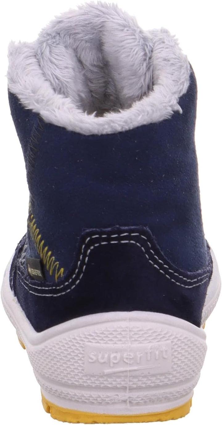 Superfit Jungen GROOVY warm gefütterte Gore-Tex Schneestiefel 26 EU Blau Gelb 8000, 26 EU Blau Gelb