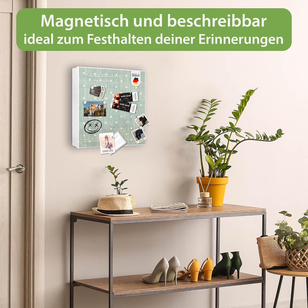 banjado Grosser Schlüsselkasten Metall - Schlüsselbox 30x30cm mit 32 Haken - Schlüsselkasten modern