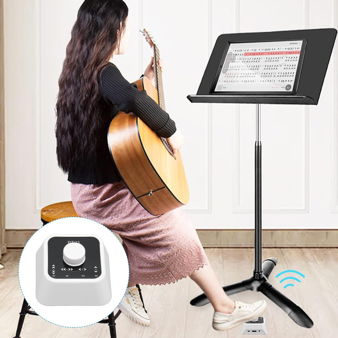 Bluetooth Page Turner Pedal, Music Page Turner Pedal, Wireless Page Turner Fusspedal Wiederaufladbar