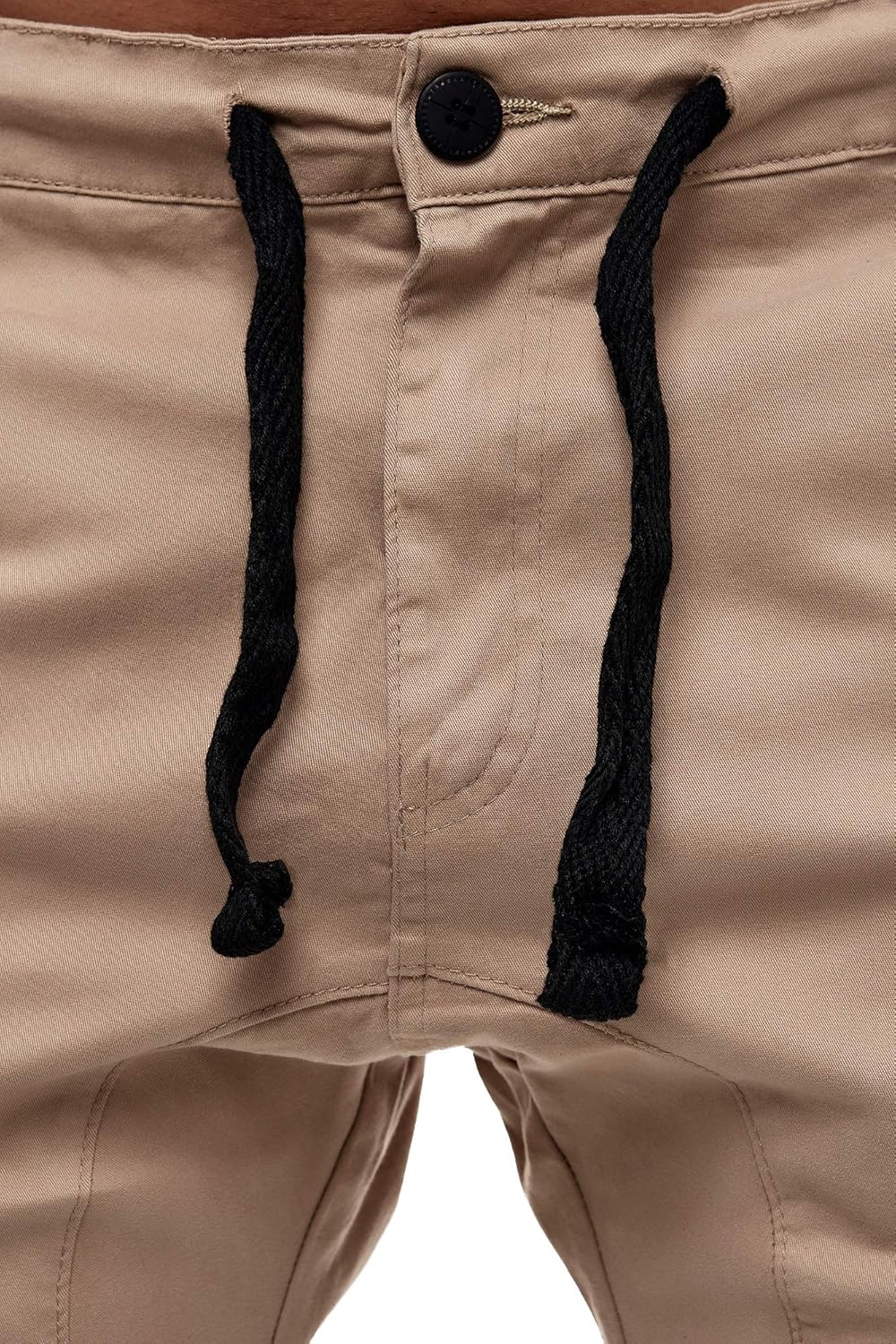 Tazzio Cargohose Herren Cargo Hose Jogger Chino Regular Fit Jeans 18525 33 Beige, 33 Beige