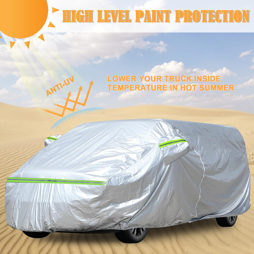 Autoabdeckung Vollgarage Ersatz für Ford Transit Custom L1H1 2012-2022, 300D Allwetter Autoabdeckung