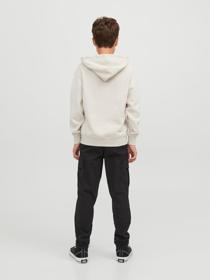 JACK & JONES Boy Kapuzenpullover Gedruckt Kapuzenpullover Junior 98 Moonbeam/Fit:loose, 98 Moonbeam/