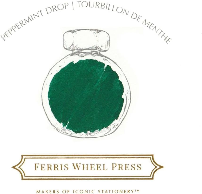 Ferris Wheel Press Fountain Pen Ink | Everyday Ink Collection | Dark Green | 38ml Dark Green 38ml, D