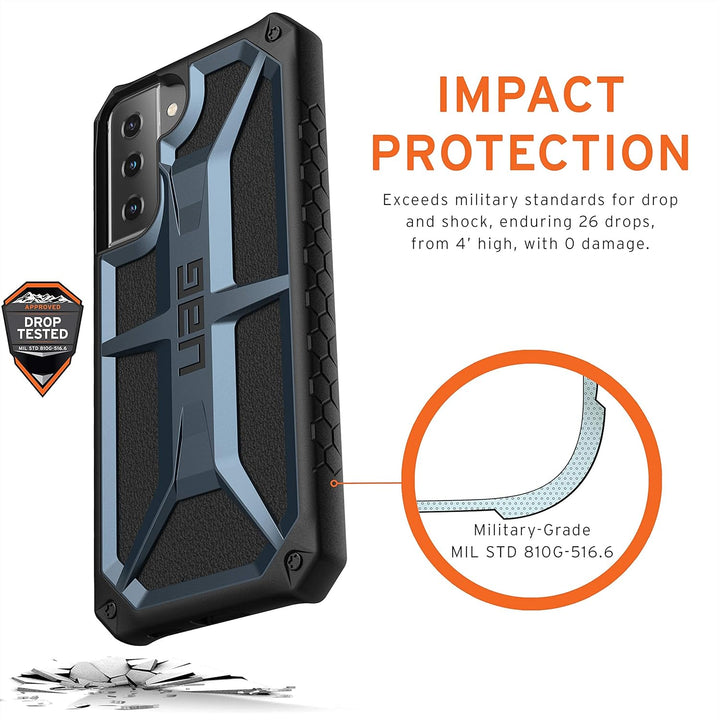 Urban Armor Gear Monarch Hülle Samsung Galaxy S21+ 5G (6,7" Zoll) Cover (Wireless Charging kompatibe
