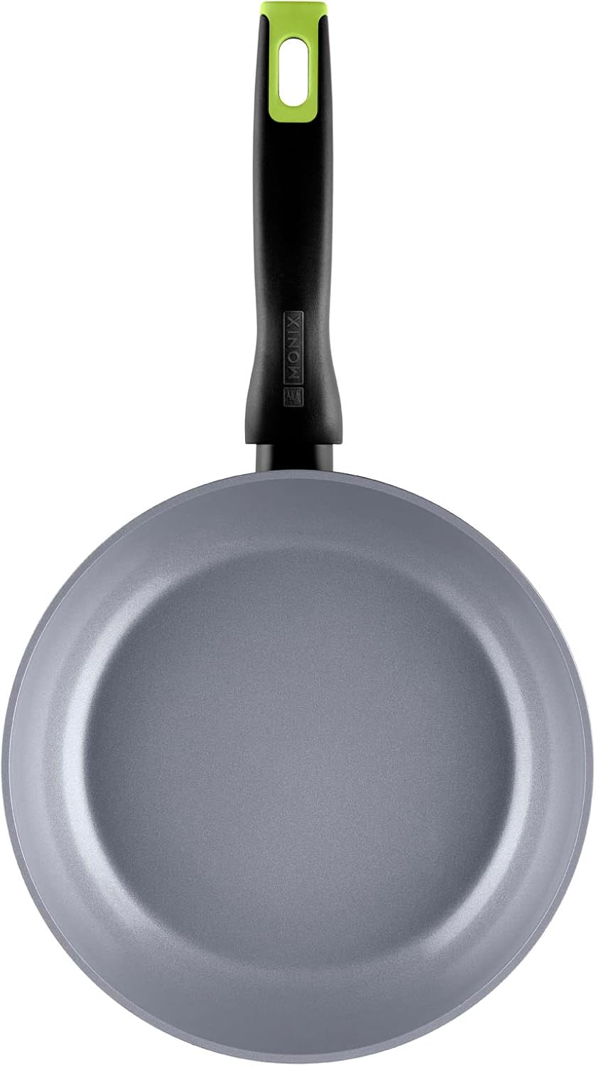 Monix Eco Nature | Bratpfannenset 18-22-26 cm, recyceltes geschmiedetes Aluminium, verstärkte Antiha