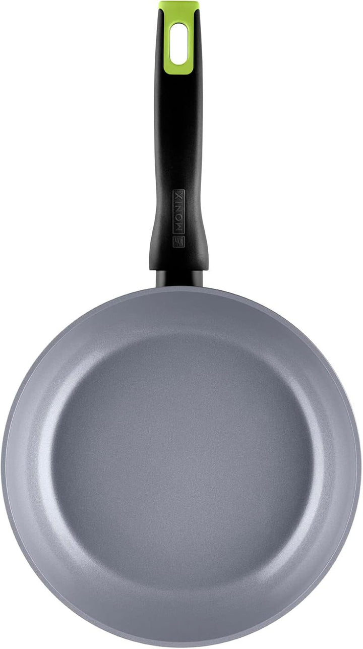 Monix Eco Nature | Bratpfannenset 18-22-26 cm, recyceltes geschmiedetes Aluminium, verstärkte Antiha