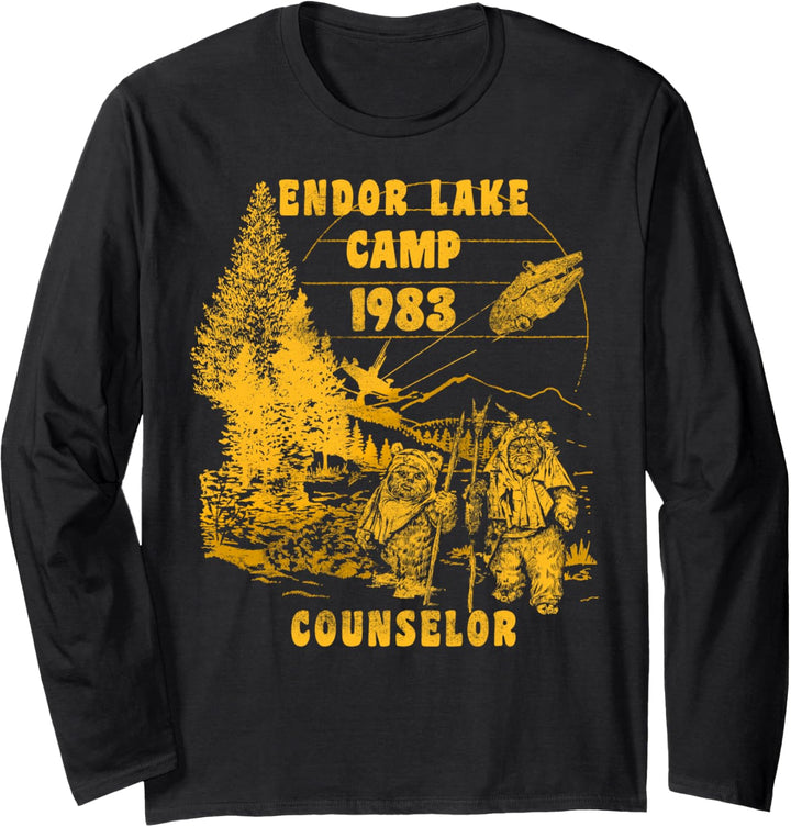 Star Wars Endor Lake Camp Counselor Poster Langarmshirt