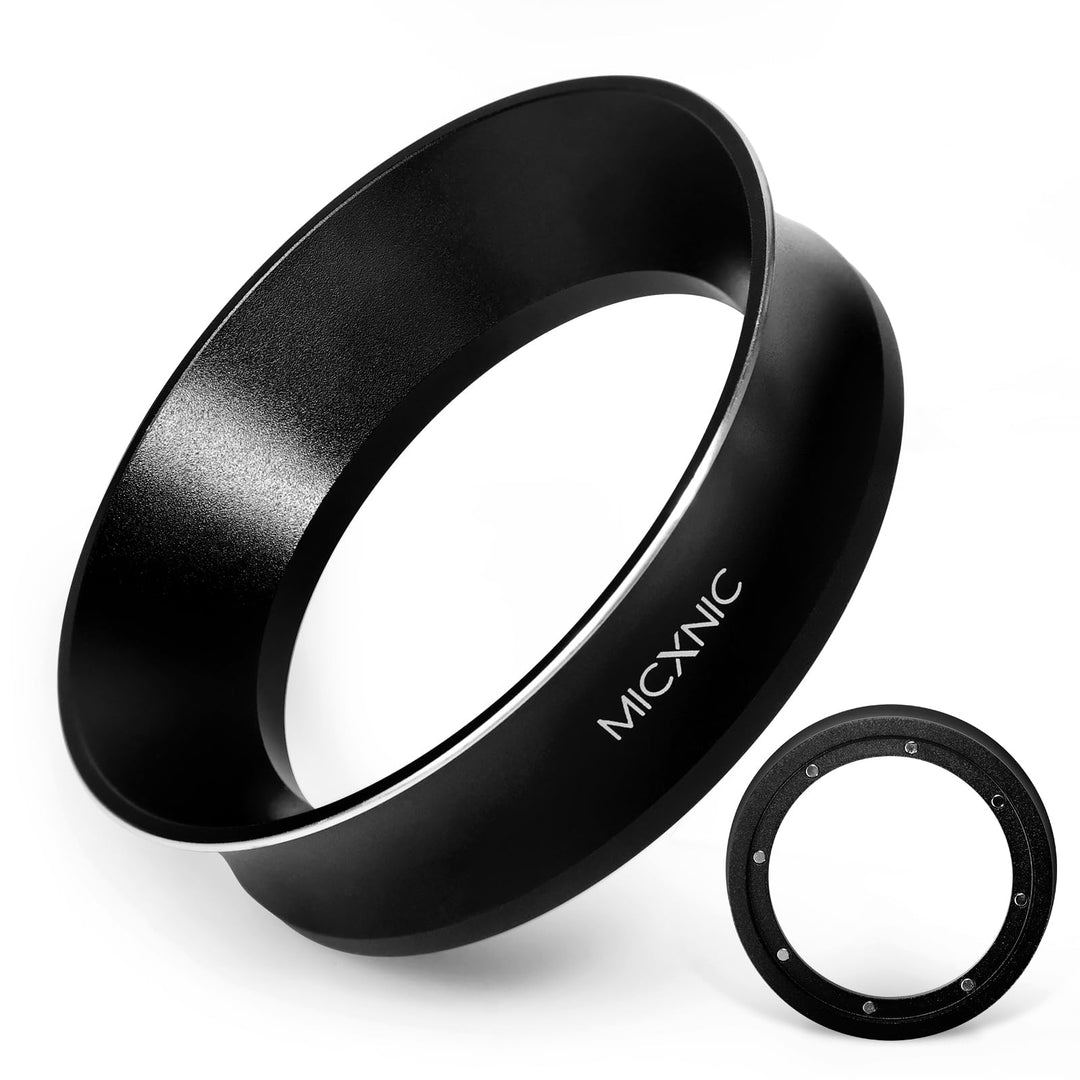 Dosierring 54mm, Espresso Dosing Funnel 54mm mit 8 Starken Magnetisch, 2cm Höherer Kaffee Dosierring