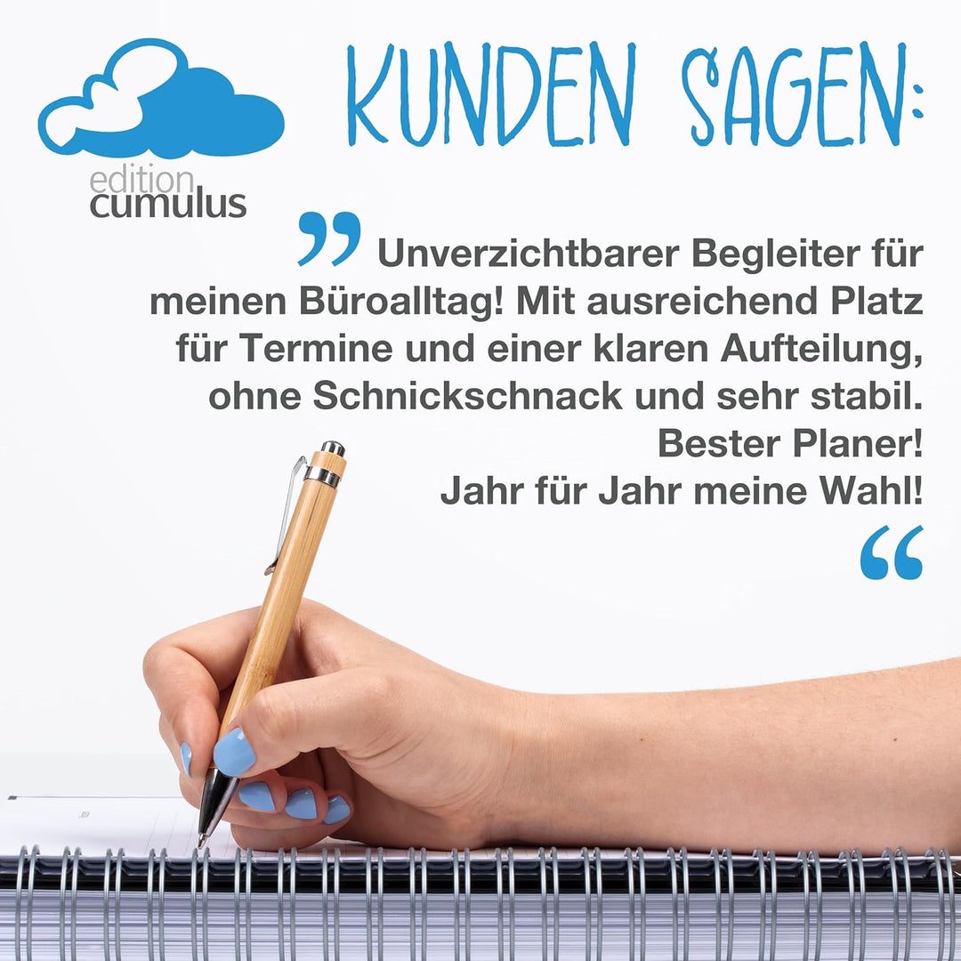 edition cumulus 2027 Der GROSSE Dicke – DIN A4 Kalender - MOOSGRÜN (dunkelgrün) – MADE IN GERMANY -