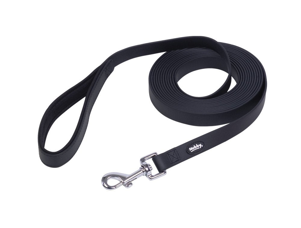 Nobby Schleppleine Cover, schwarz L: 10 m, B: 20 mm, 1 Stück schwarz M-L: 10 m, schwarz M-L: 10 m