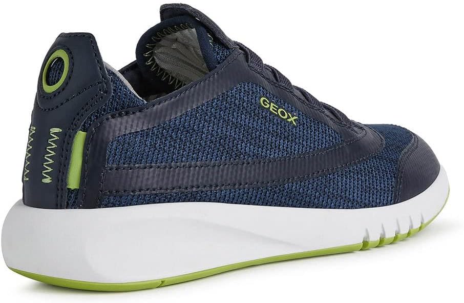 Geox Jungen J Aeranter Boy A Chukka Boot, Navy Lime Green