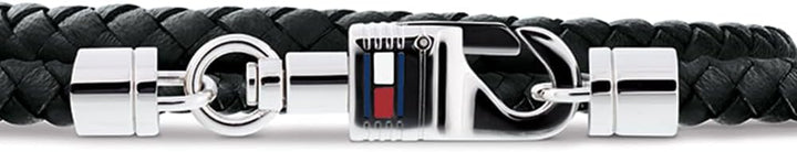 Tommy Hilfiger Jewelry Armband für Herren aus Leder Schwarz - 2701063