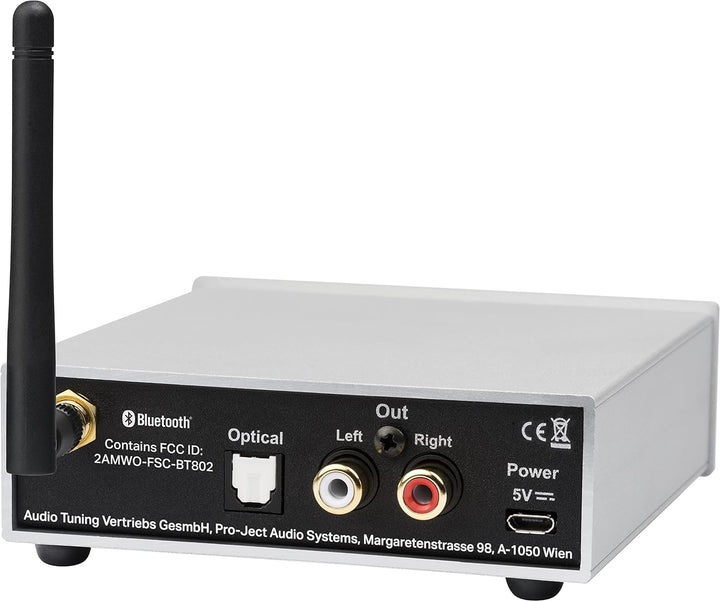 Pro-Ject BT Box S2 HD, Audiophiler hochauflösender Bluetooth 5.0 Empfänger, unterstützt aptX-HD, Sch