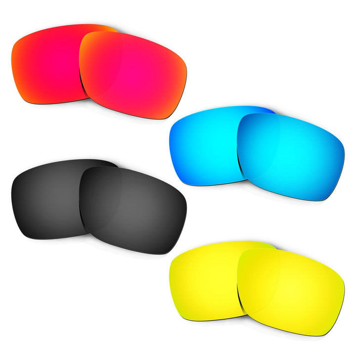 HKUCO Plus Replacement Lenses For Oakley Turbine - 4 pair Combo Pack