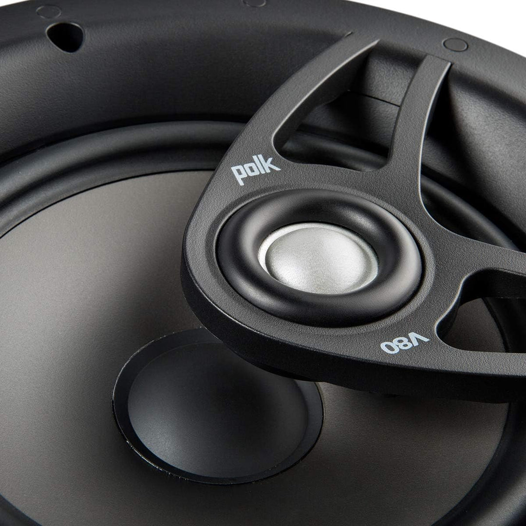 Polk Audio V 80 Hochleistungs-Decken-Einbaulautsprecher, weiss