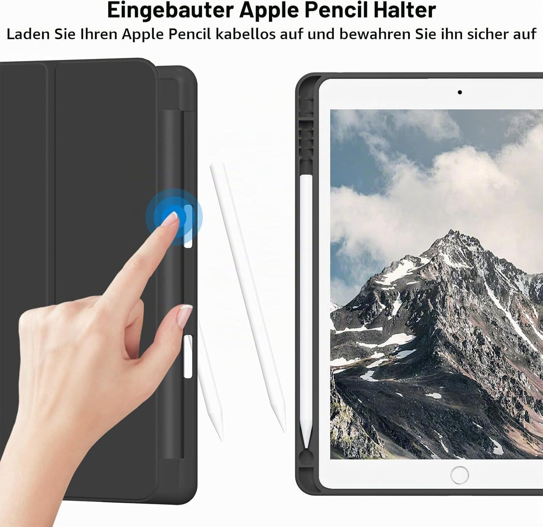 Tastatur Hülle für iPad Pro 11" 4.Gen 2022/3.Gen 2021/2.Gen 2020 mit Pencil Halter,red-3, red-3
