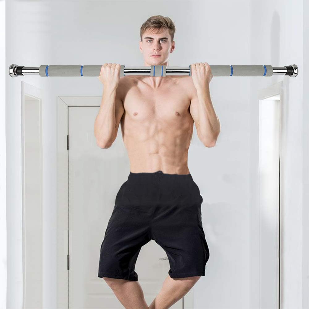 Pro Klimmzugstange, 80 bis 130 cm, Fitnessstange, Wandbefestigung zur Stärkung der Muskeln &amp; eine ko