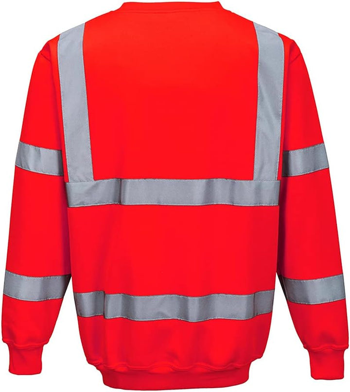 Hi-Vis Sweatshirt Color: Red Talla: Small S Rot, S Rot
