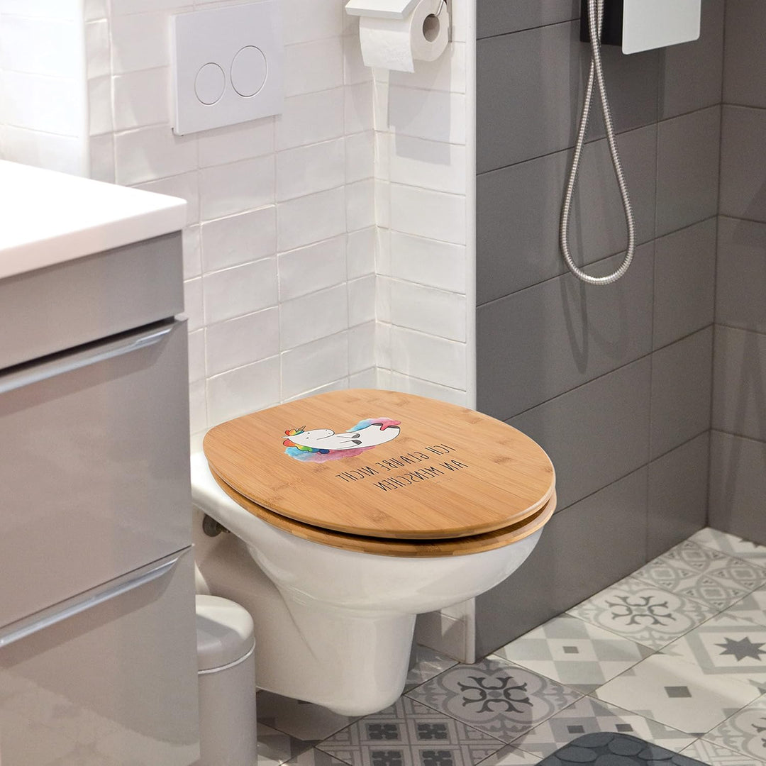 Mr. & Mrs. Panda Motiv WC Sitz Einhorn Wolke 7 - Geschenk, Unicorn, Klodeckel, Klobrille, Toilettend