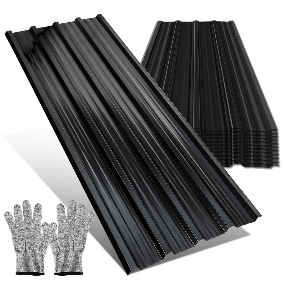 36x Trapezblech Profilblech 129 x 46 cm = 21 m², Verzinkter Dachblech Wellblechplatten für Dach 0,25
