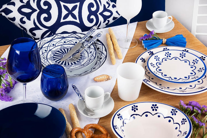 Excelsa Cobalto Weingläser, Glas, Blau, 6 Stück Kelche, Kelche