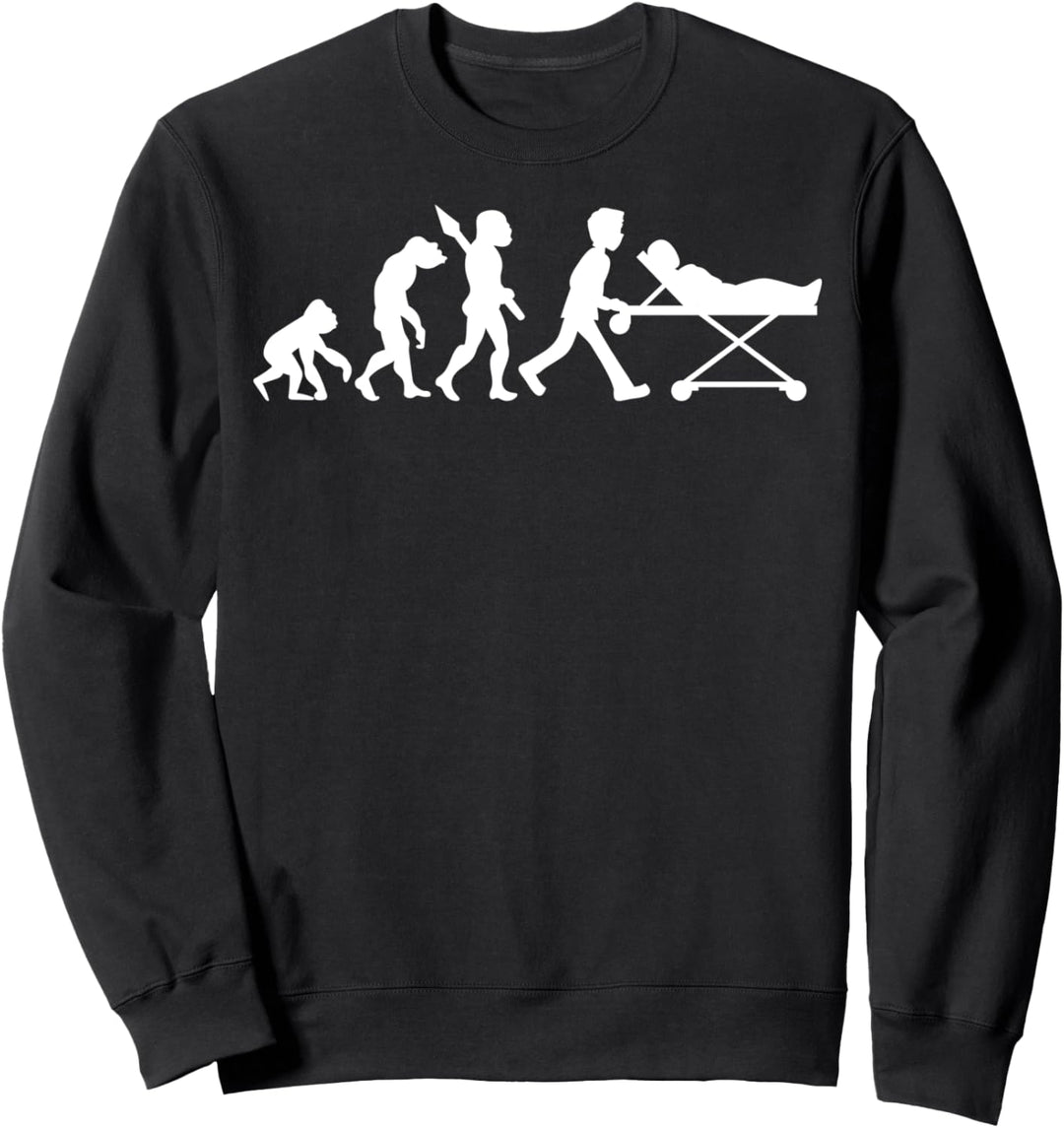 Sanitäter Sanitätsdienst Rettungsdienst Beruf Job Evolution Sweatshirt