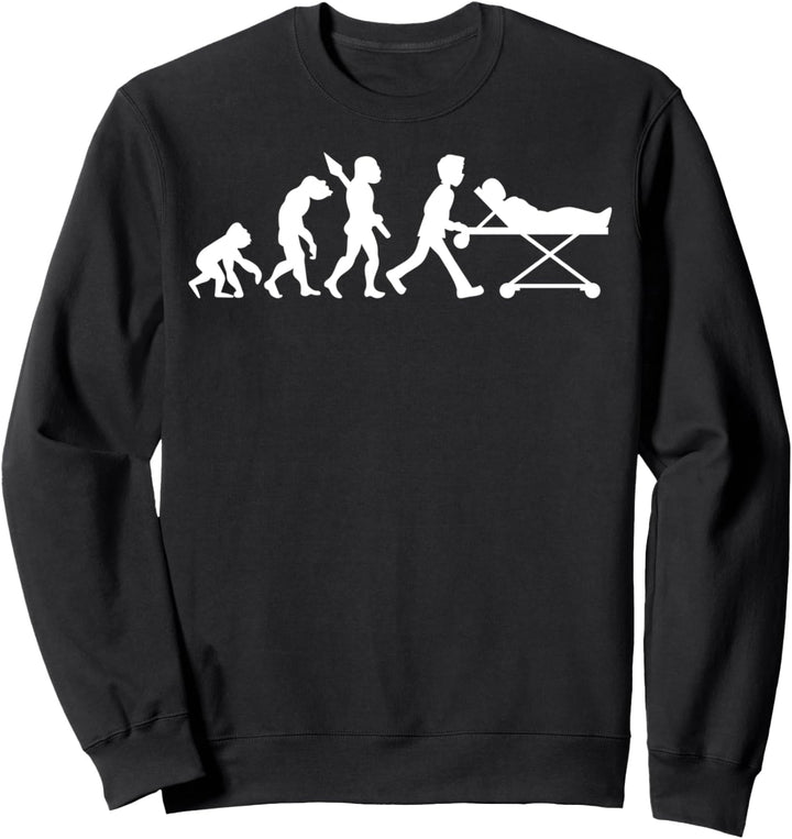 Sanitäter Sanitätsdienst Rettungsdienst Beruf Job Evolution Sweatshirt