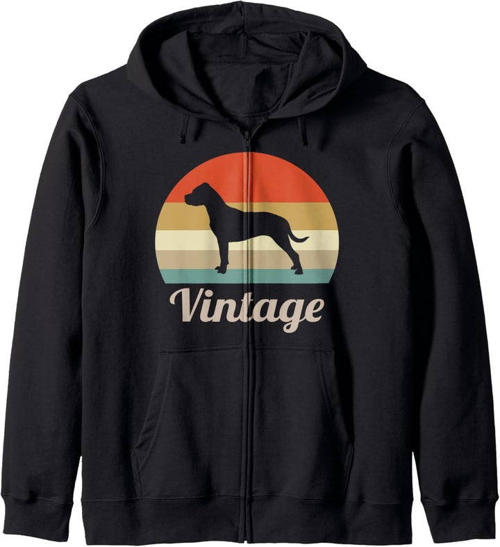 Dogo Argentino Vintage Retro Style Hunde Kapuzenjacke