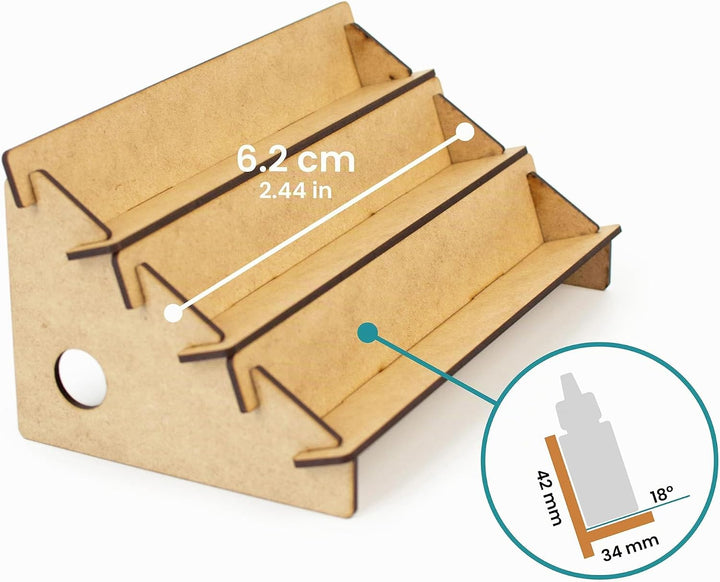 Farbenregal (Farbständer) Hohe Kapazität Stufen-Organizer (ohne Bohrungen) für Tabletop-Farben & Mod