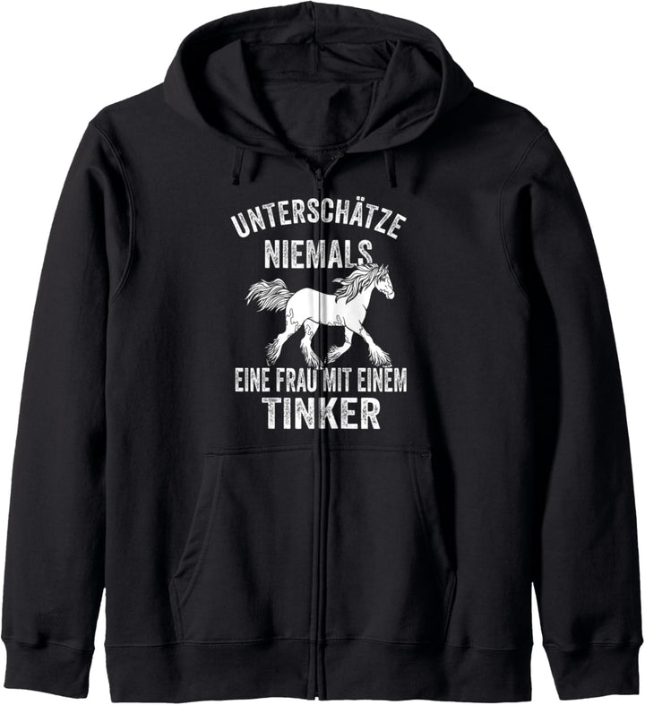 Tinker Pferdestall Reiter Pferdesport Dressur Pferd Kapuzenjacke