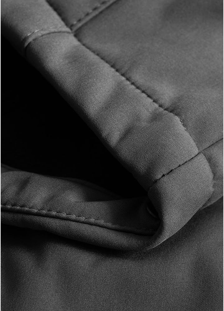 Softshell Jacke Plus Size Herren, Stahlgrau, 5XL