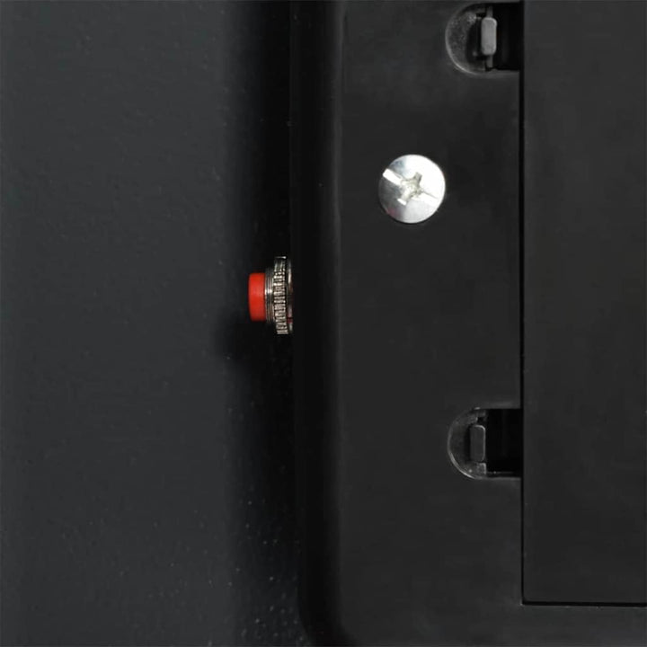 vidaXL Digitaler Safe mit Schloss Dunkelgrau 35 x 31 x 80 cm Stahl, Heimwerker Schreibtischsafe, mod