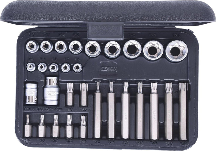 KS Tools 911.4301-1 TX-Steckschlüssel- und Bit-Satz, 30-tlg.