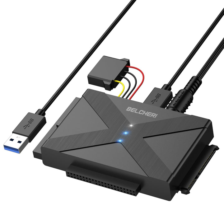 USB 3.0 auf IDE- und SATA-Adapter, externer Festplattenadapter für universelle 2,5 oder 3,5 Zoll SAT
