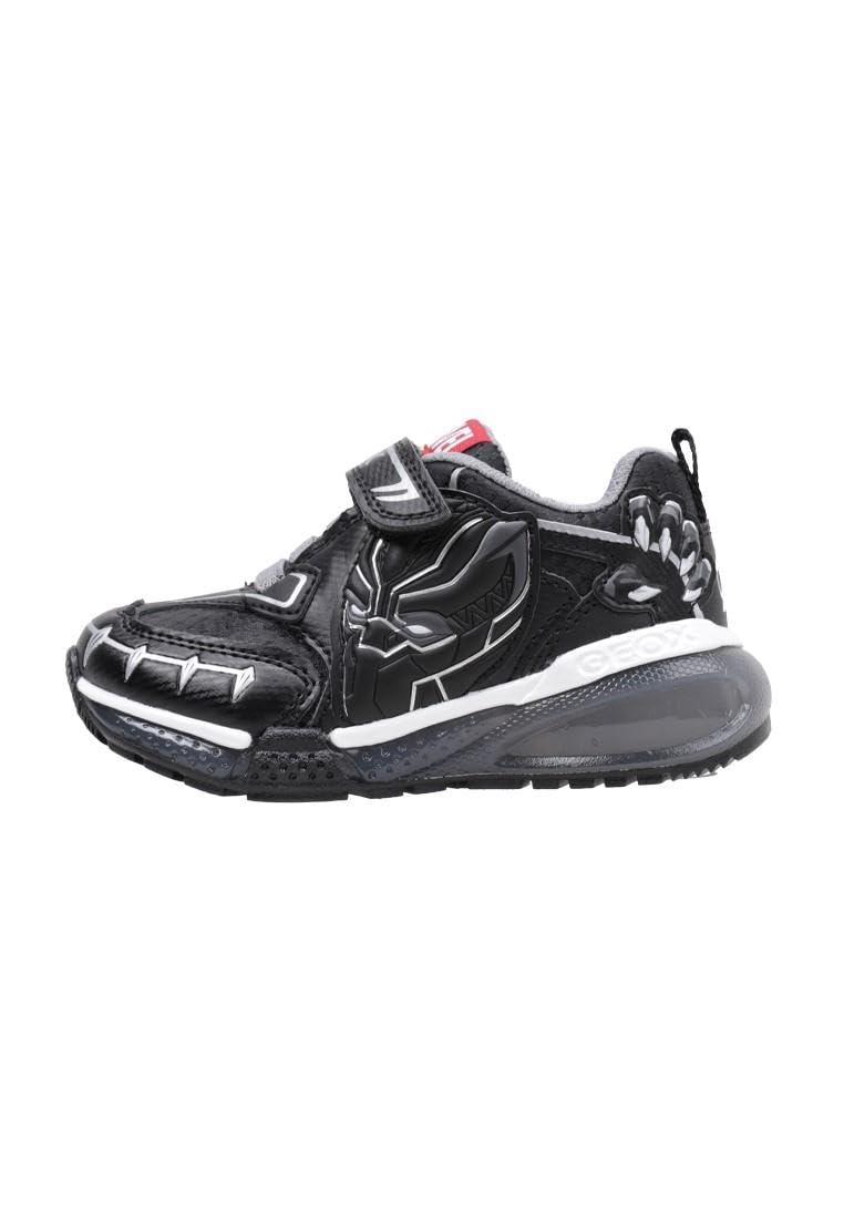 Geox Jungen J Bayonyc BoySneaker 24 EU Black Silver A, 24 EU Black Silver A