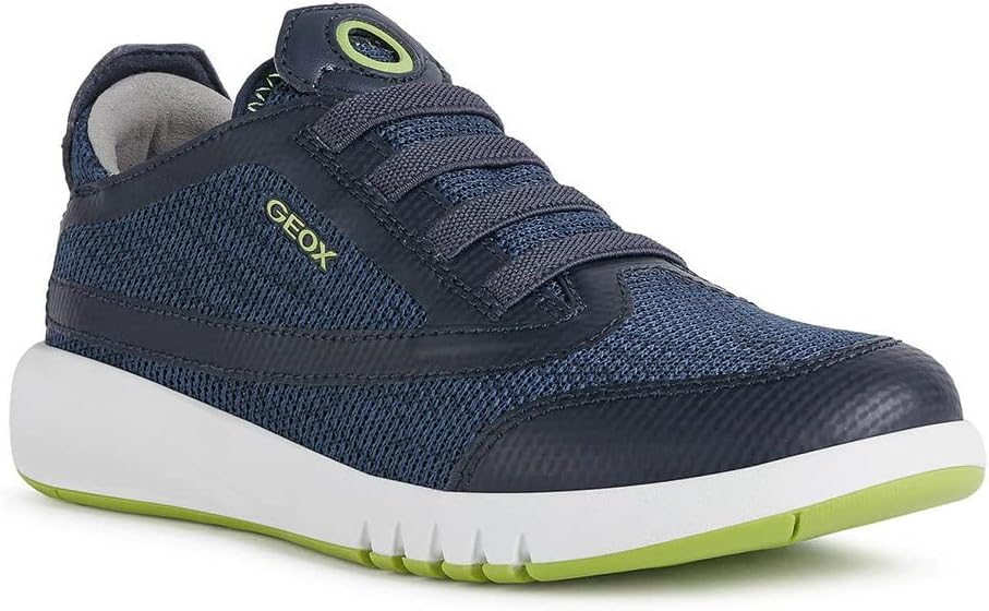 Geox Jungen J Aeranter Boy A Chukka Boot, Navy Lime Green