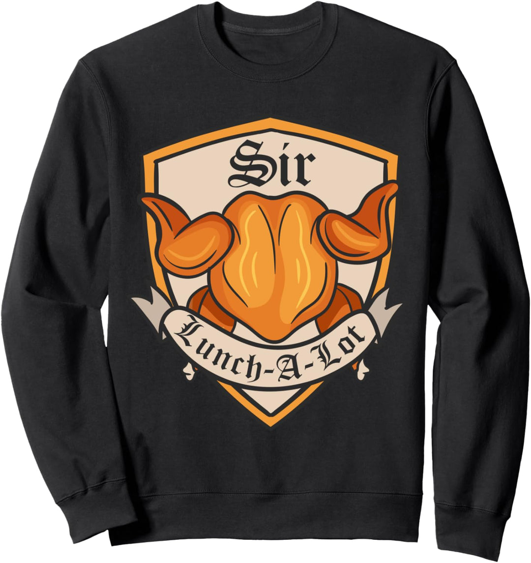 Sir Lunch a Lot - Vielfrass Geschenk Mittelalter Ritter Essen Sweatshirt