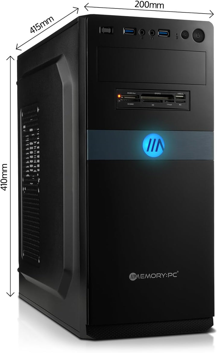 Silent High End Office/Multimedia PC i7-12700K 12x 3.6 GHz, 32 GB DDR4 RAM, 1000 GB SSD, DVD-Brenner